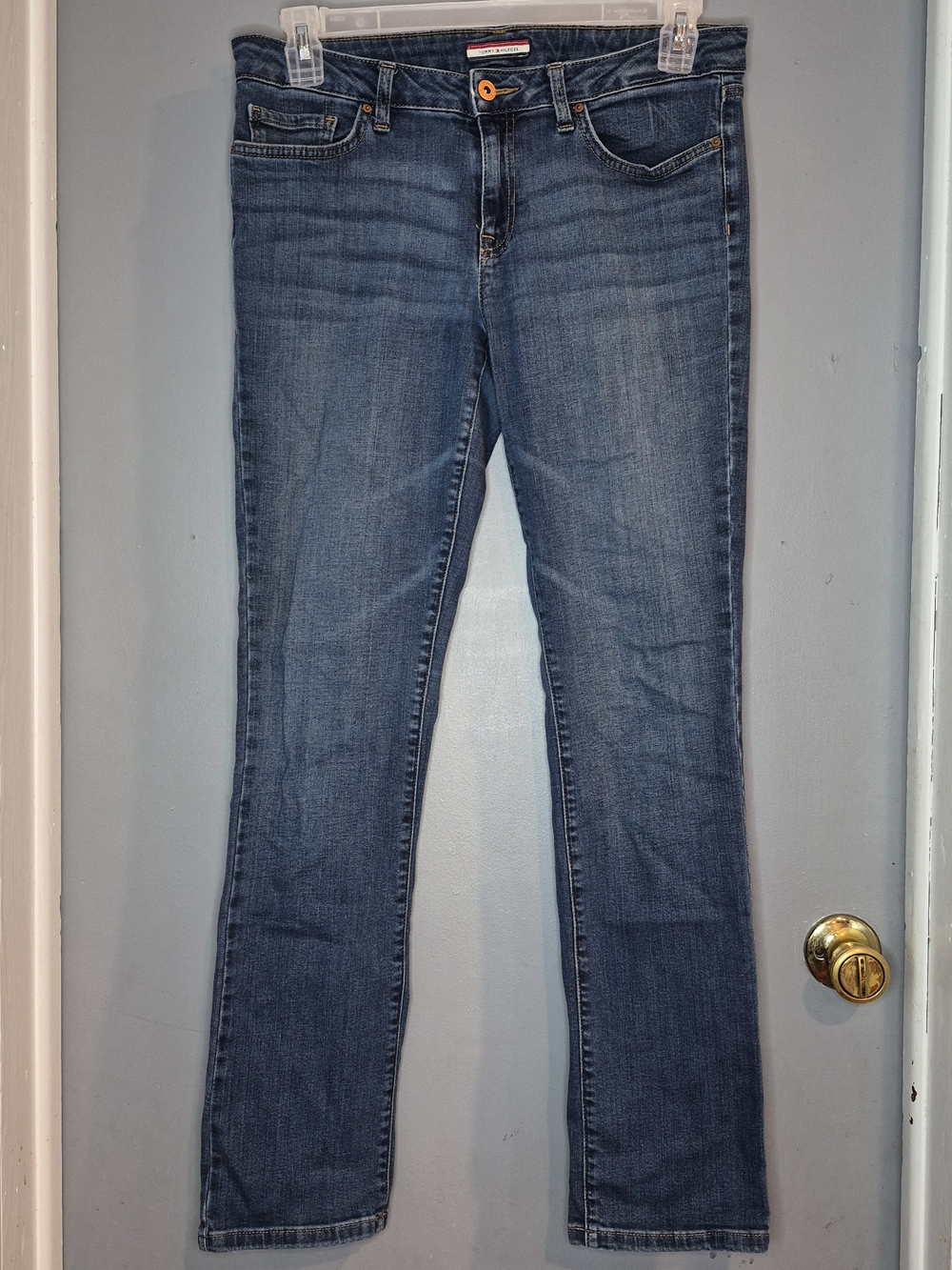 Tommy Hilfiger Medium Blue Straight-Leg Jeans